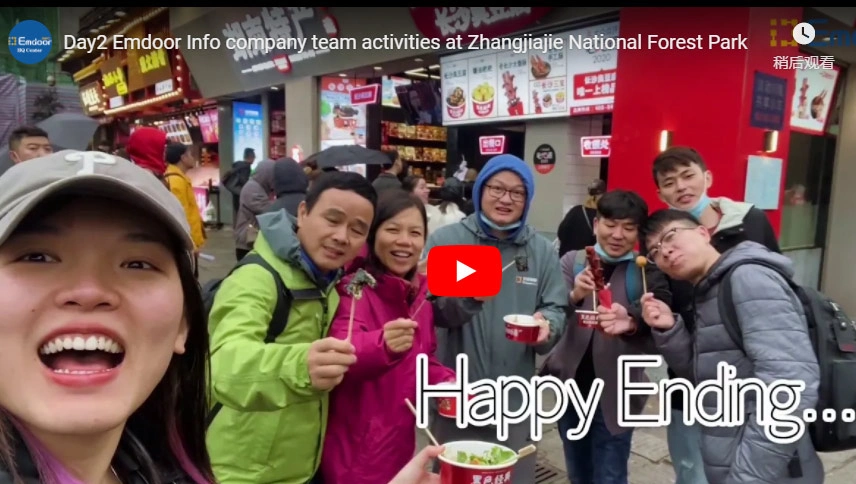 Day2 Emdoor Info Company Team-activiteiten in het Zhangjiajie National Forest Park