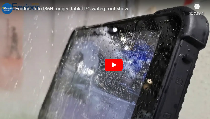 Emdoor Info I 86h robuuste tablet pc waterdichte show