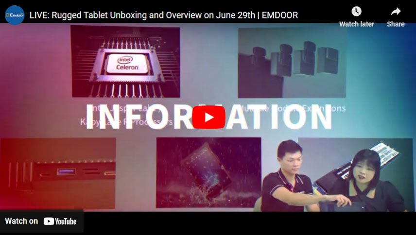 LIVE: Rugged Tablet Unboxing en overzicht op 29 juni | EMDOOR